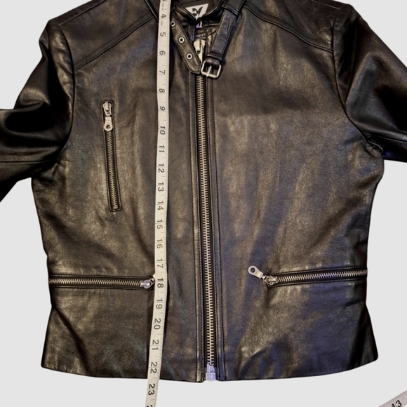 *FINAL DISCOUNT*Nordstrom Unisex Black Leather Jacket - Picture 4 of 6
